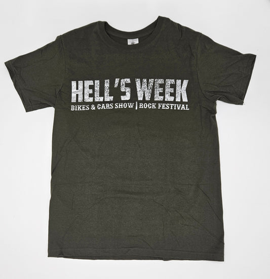 T-shirt Hell's Week Kaki Femme